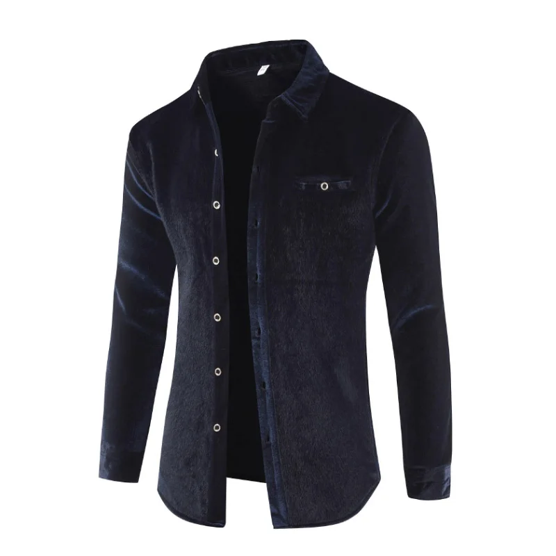 

Military Shirt Men Casual Shirts Winter Wool Fleece Thick Warm Male Printing Corduroy Shirts Camisa Masculina Chemise Homme 172