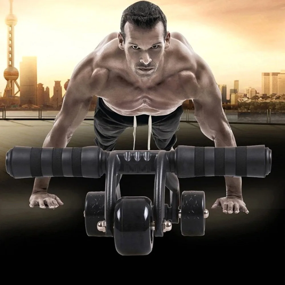 Gym Pro 3-х колесный Фитнес ролик для пресса тренировки Системы пресса Abs упражнения тренировка