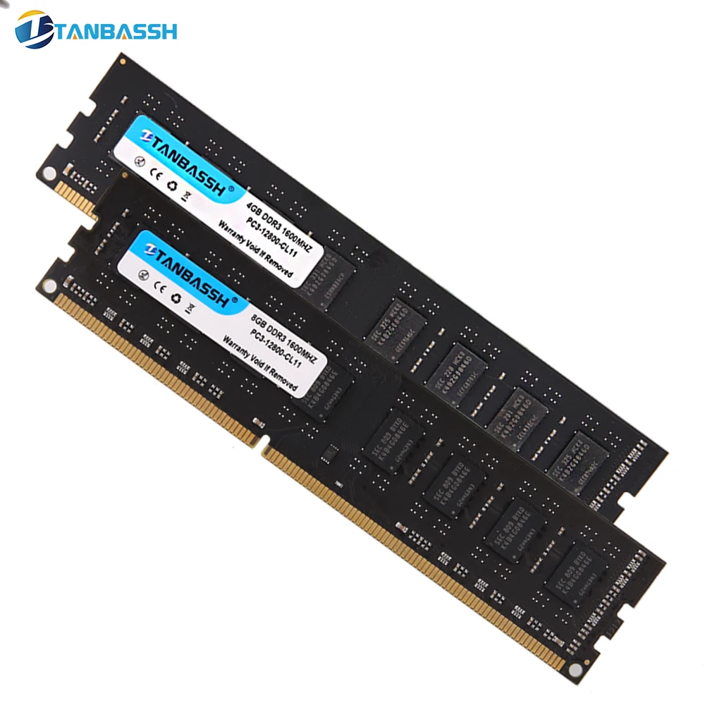 DDR3 4GB DDR3 8GB RAM 1333 MHZ/1600 MHz настольная память 240pin 1,5 V LONG DIMM Intel/AMD TANBASSH