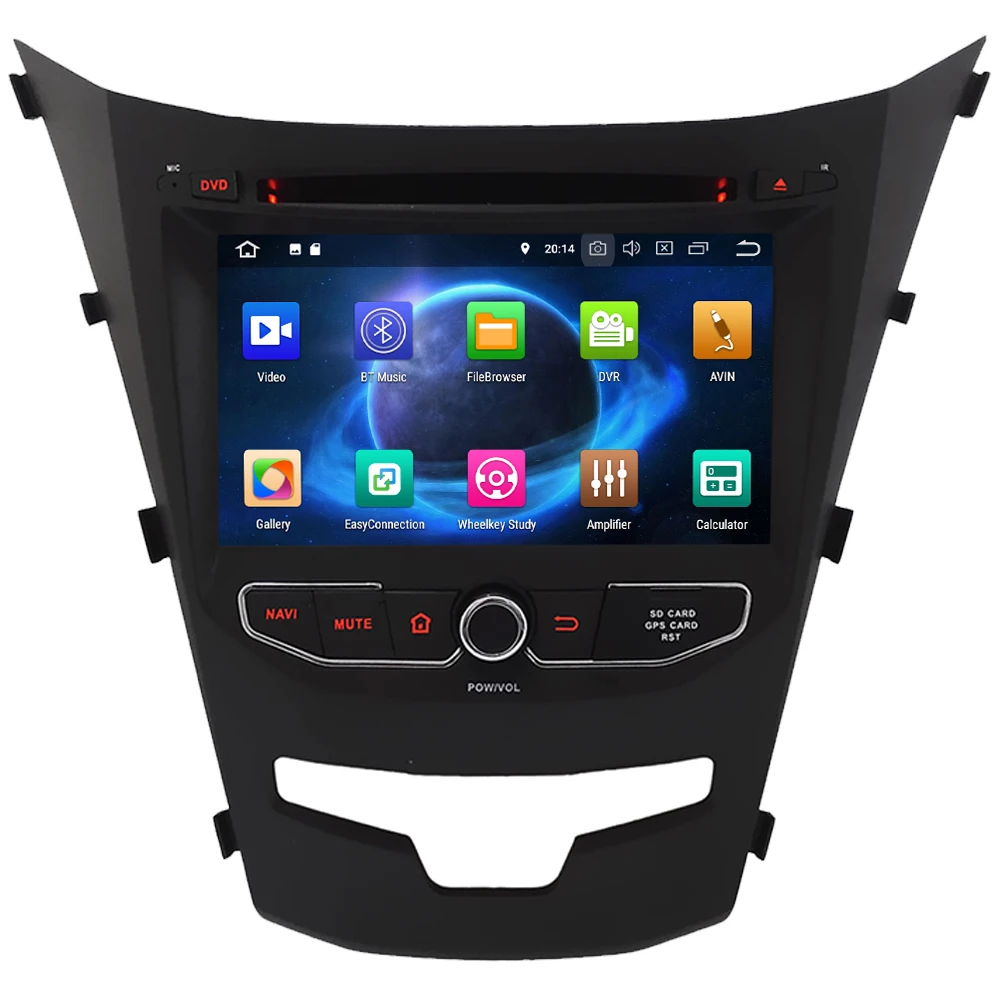 Cheap KLYDE 4G Octa Core Android 8 7 4GB RAM 32GB ROM Car DVD Player Stereo Radio For SsangYong Korando 2013 2014 2015 2016 2017 2018 1