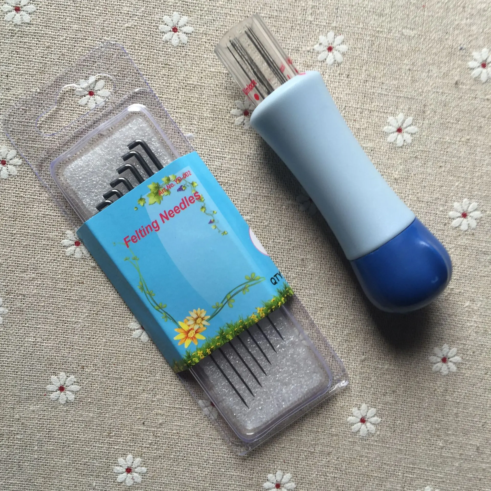 Buy 2016 felting needles wool felt DIY poke fun tool set seven Pin Set + fine