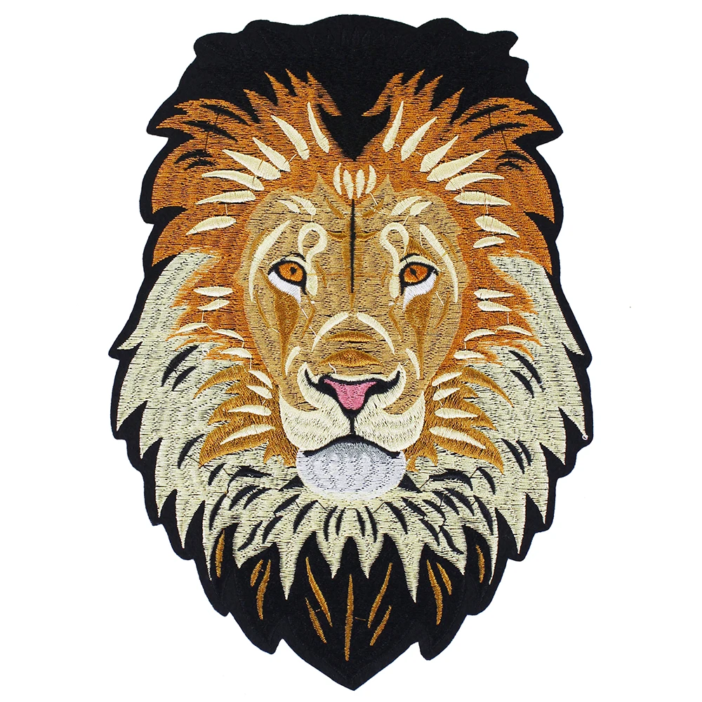 

10pieces Lion Embroidery Iron on Back Patches Embroidered Applique Repair Badges for Clothes Sticker Sewing Accessories TH1256