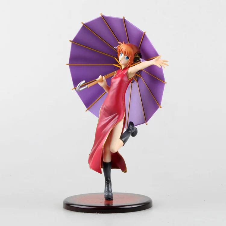 Новый аниме гинтама Серебряная душа Kagura Leader Cheongsam Umbrella G.E.M. Megahouse 22 см фигурка|action