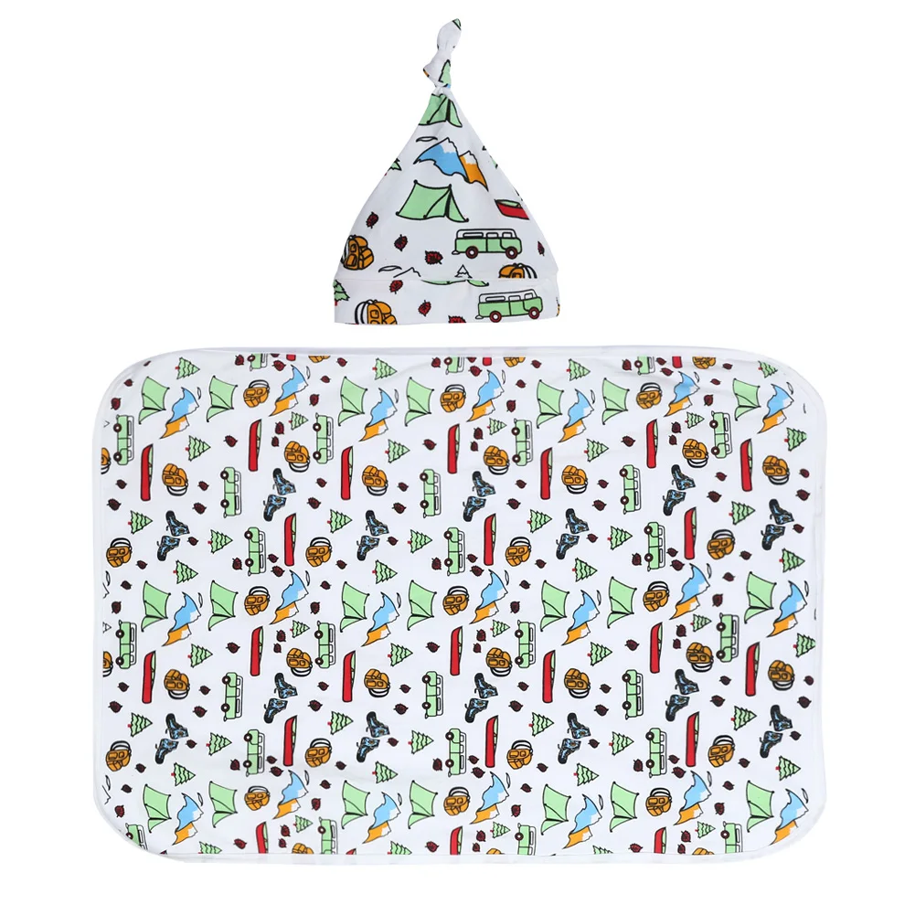 

New Newborn Baby Bed Sheet Bedding Set 55x75cm for Newborn Crib Sheets Cot Linen 100% Cotton Printing Baby Blanket