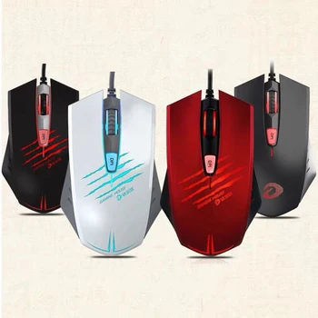 

Ergonomic USB Wired Gaming Mouse 4000 DPI 6 Buttons LED Optical Computer Mice Silent mause with mousepad anti-slip pc computer
