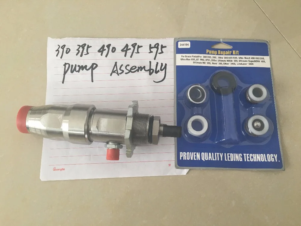 

Airless Paint Sprayer Parts Airless Pump Assembly With Pump Repair kit Pitson Nozzle Pump Assembly for 390 395 490 495 595