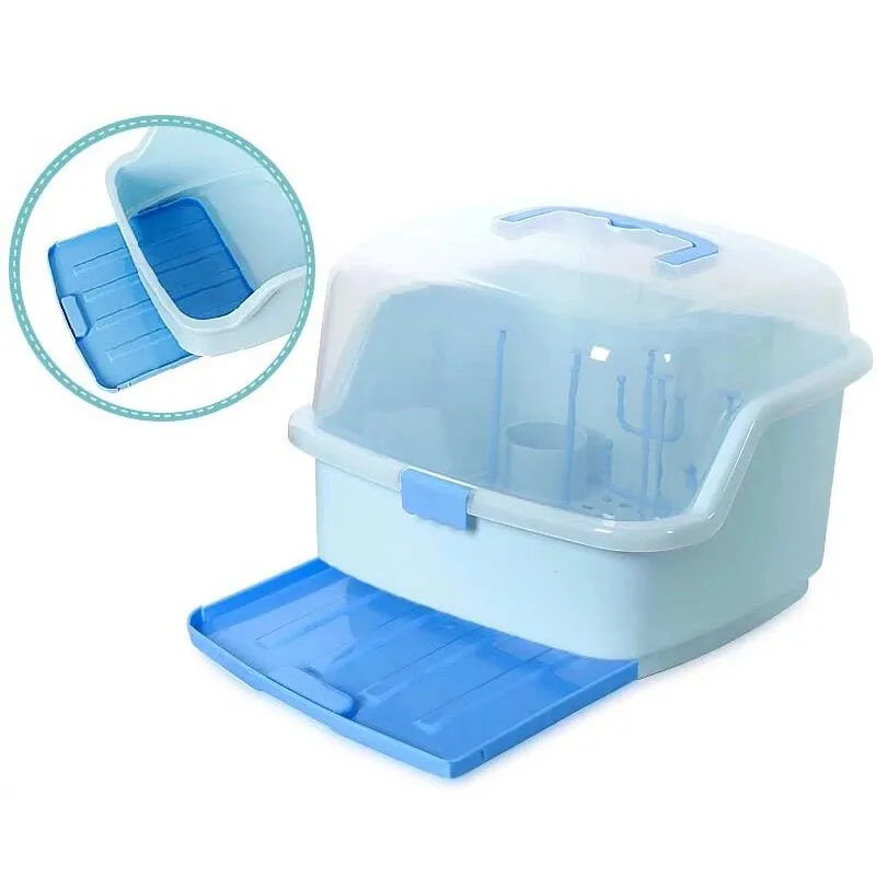 Baby Bottle Drying Box Infant Tableware Storage Box Practical Milk Bottle  Rack 