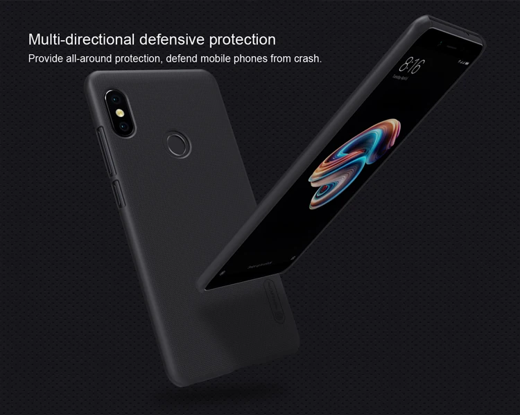 Для Xiaomi Redmi Note 5 Pro Nillkin супер матовый защитный жесткий чехол для задней панели ПК чехол для Redmi Note 5 Pro чехол для телефона+ Защитная пленка для экрана