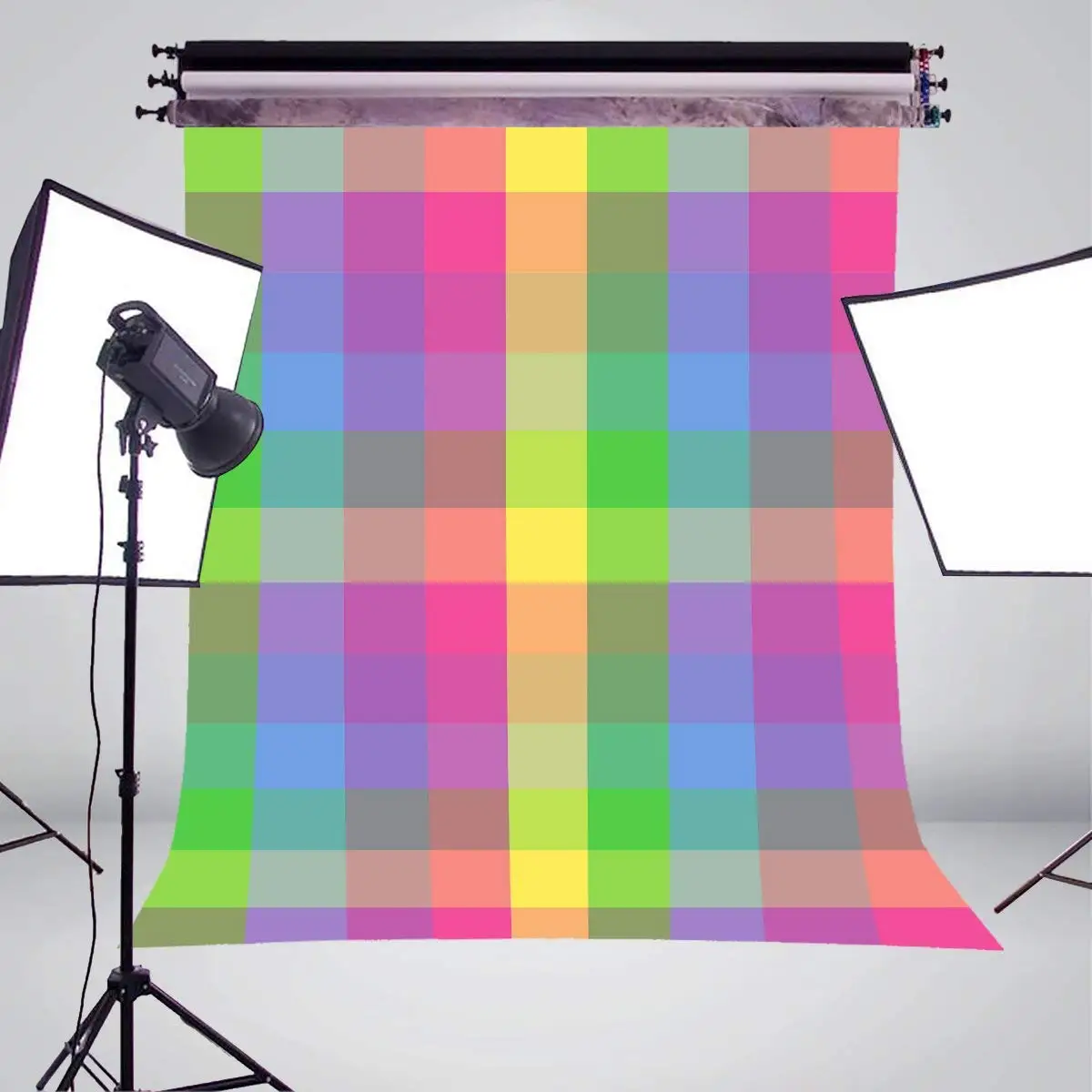 5x7ft милый красочный клетчатый фон для фотосъемки абстрактный Дети фотостудия