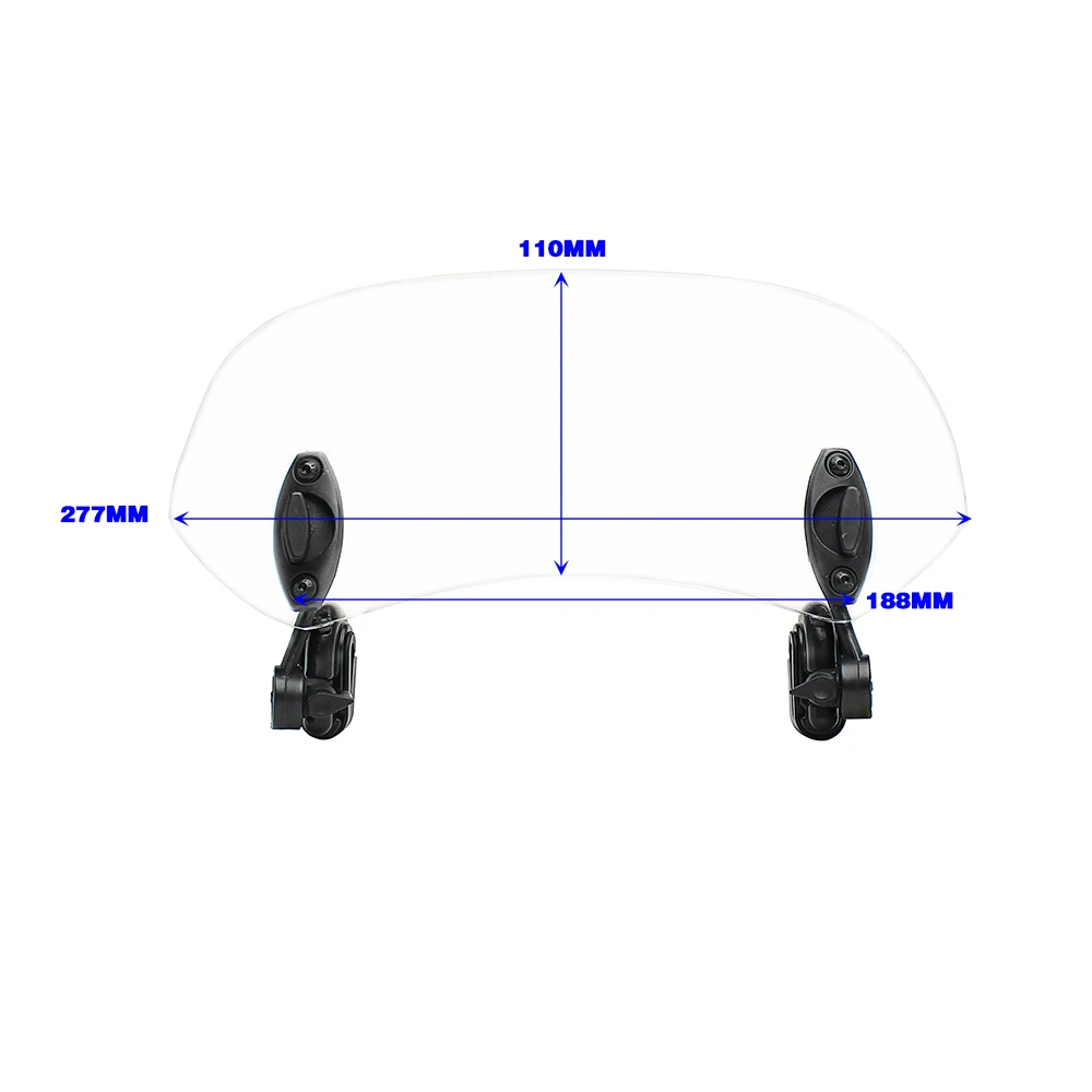 Ветровые стекла для мотоцикла, ветровое стекло для Yamaha Honda Suzuki BMW KAWASAKI Hyosung DUCATI Aprilia Benelli Harley KTM - Цвет: WD11