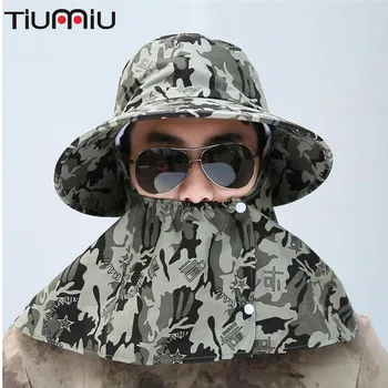 

Anti Sun Hat Masculine Cap Camuflage Tampa Tactical Military Army Softair Askeri Malzeme Masculine Clothes Protective All Face