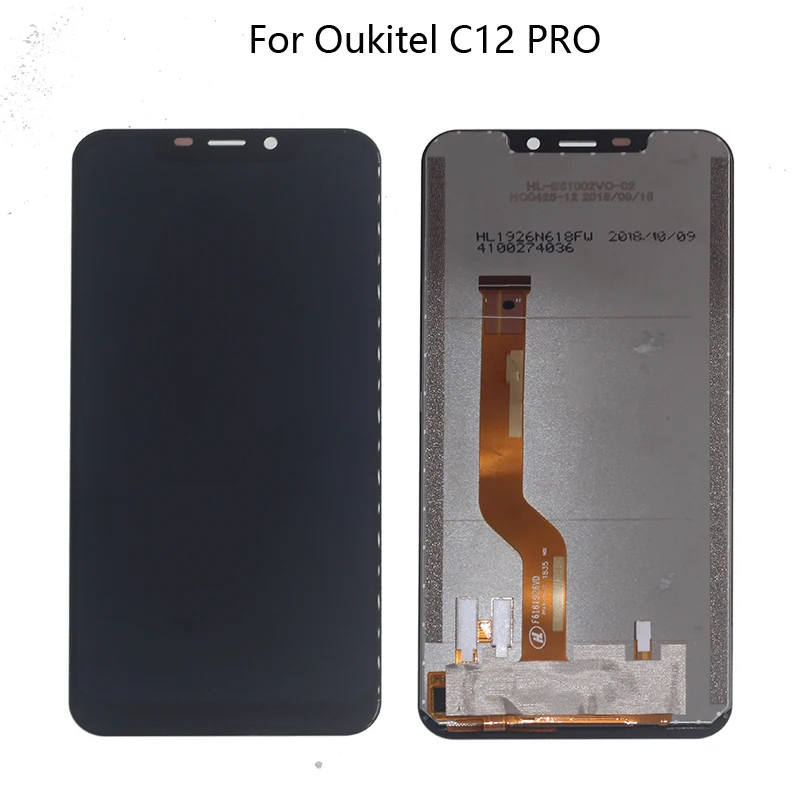 

Origina6.18" For OUKITEL C12 PRO LCD Monitor + Touch Screen Test 100% Original Digitizer Kit Replacement C12 pro + Free shipping