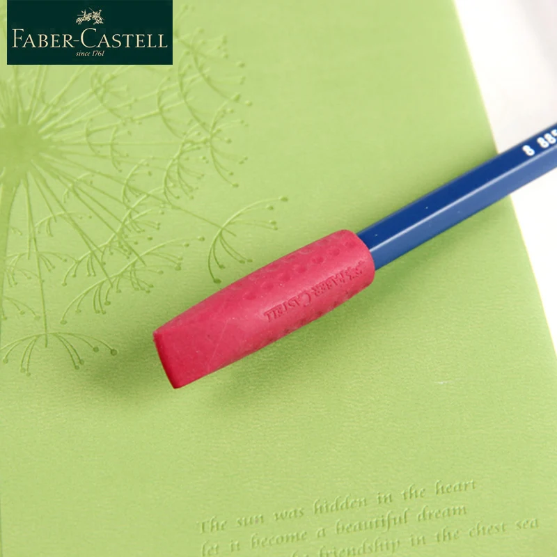 Faber-Castell Cute Eraser Pen Cap 3Pcs/Set Multi-function Rubber Pen Cap Stationery Eraser Pencil Extender Pencil Rubber 1870 pencil eraser