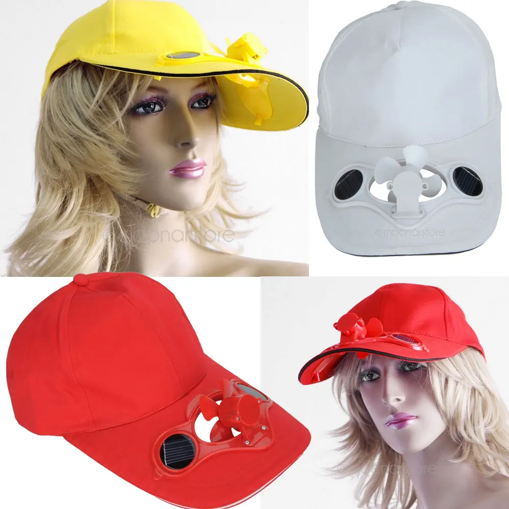 NEW Design Sun Hat with fan Solar Power Hat Cap with Cooling Fan Wholesale Pricein Men's Sun