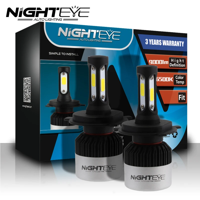NIGHTEYE H4 светодиодный H7 H11 9005/HB3 9006/HB4 автомобильный головной светильник