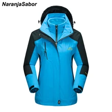 NaranjaSabor зимние женские куртки водонепроницаемые пальто осеннее женское ветрозащитное пальто комплект из двух предметов Съемная женская одежда