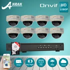 Plug And Play 8CH NVR POE CCTV System 3TB HDD P2P 1080P IP Camera POE HD Dome Indoor IR Night Vison Security Surveillance Kit