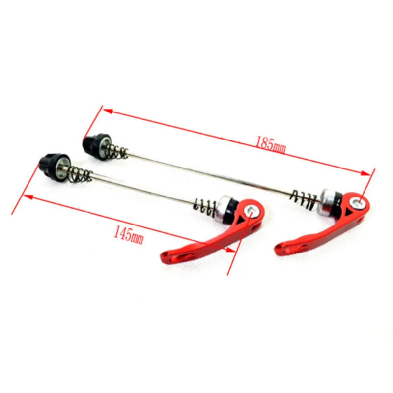 1 Set Bicycle Skewer Bike Quick Release Wheel Hub Front Rear Axle 145/185mm Bicycle Skewers For MTB Mountain Road Bicycle