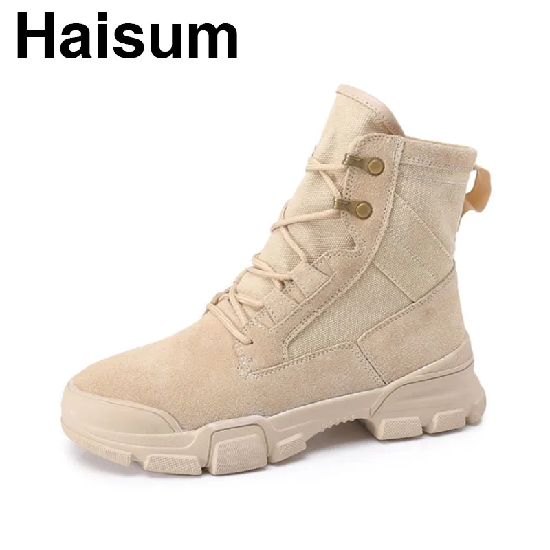 

Women's boots Martin boots spring and autumn students wild thick-soled boots women's shoes H-9098