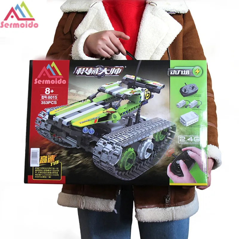 Legoing Technic Series 42065 397pcs RC Track Remote-control Race Car Model building blocks Bricks toys for children Gift DBP337