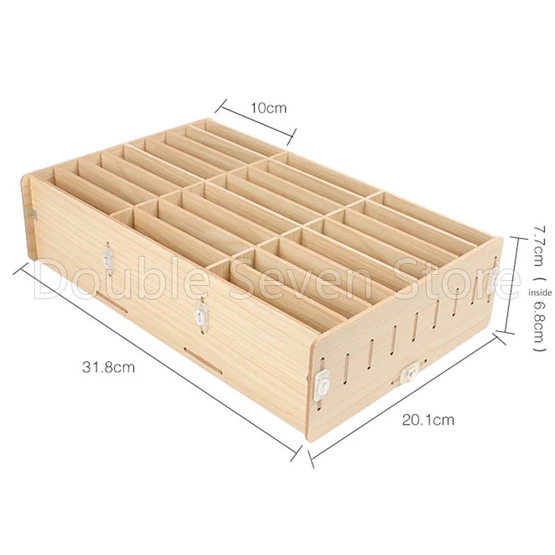 Деревянный ящик для хранения мобильного телефона, настольный офисный стол, отделочная сетка, несколько ячеек, пригласительных карт, стойка для магазина, дисплей