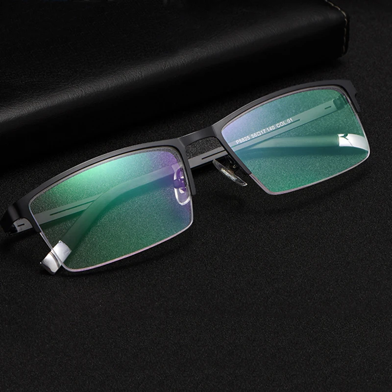 

Handoer Semi-Rimless Optical Glasses Frame for Men Eyewear Spectacles Glasses Optical Prescription Frame Business Eyewear