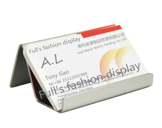 Modern Stainless Steel Business Card Holder Name Card