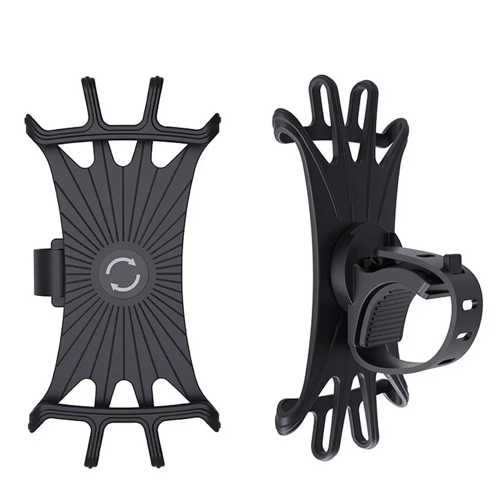 1PC Universal Car Bike Motorcycle Mobile Phone Stand Holder Silicone Non-slip Buckle Pull Mount Handlebar Bracket | Автомобили и