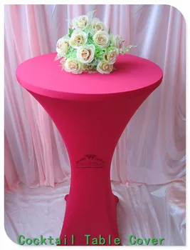 

31 Colors Lycra/Spandex Cocktail Table Cover/Tablecloth for Wedding/Hotel/Banquet/Party decor&textile-Factory direct sales
