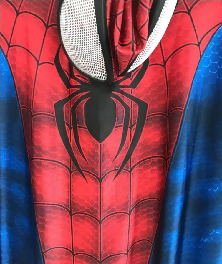 New Spider Man Superhero Costume 3D Print Fullbody Halloween Cosplay ...