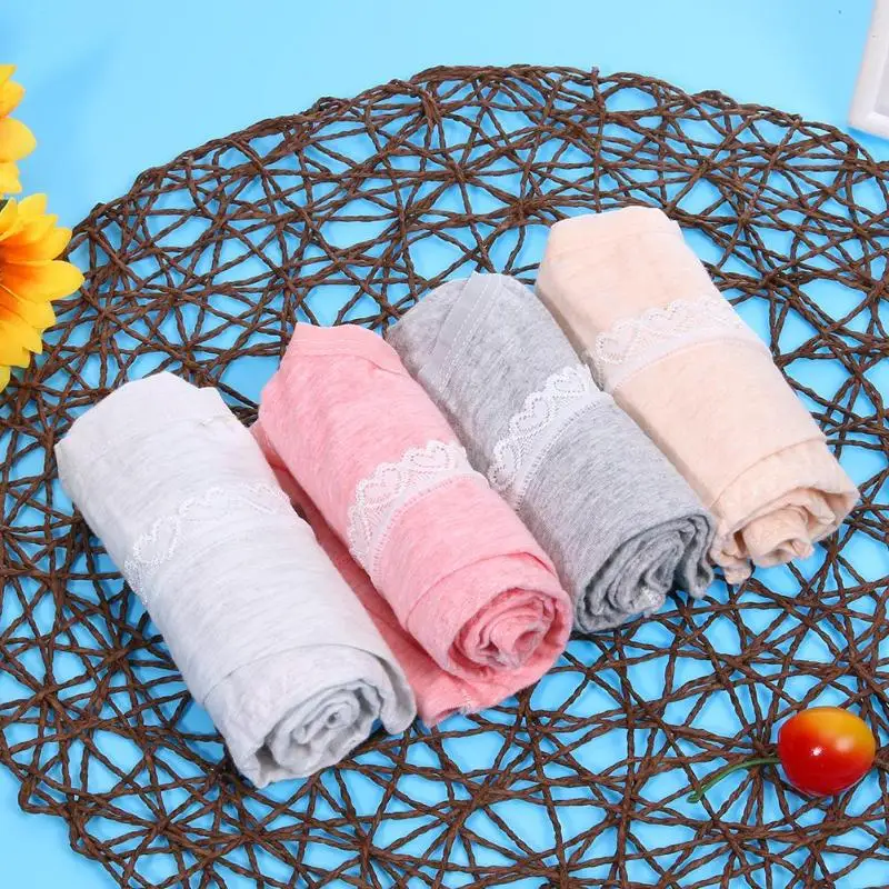 

4pcs/Lot Pregnancy Maternity Women Underwear Panties U-Shaped Low Waist Briefs Pregnant Clothes Plus Size