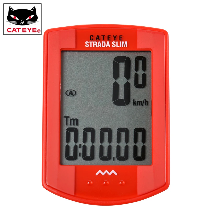 

CATEYE Cycling Bike Biking STRADA Wireless CC-RD310W Digital Computer Speedometer Riding Stopwacth Bicycle Accessories, 2 Colors