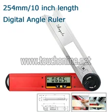 254 мм/10 дюймов Длина цифровой угол линейка Finder метр транспортир 360 градусов 0,05 градусов TAF-254