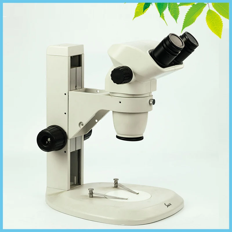 

7X-45X Boom Stand Binocular Stereo Zoom Microscope with Vertical Sector Base