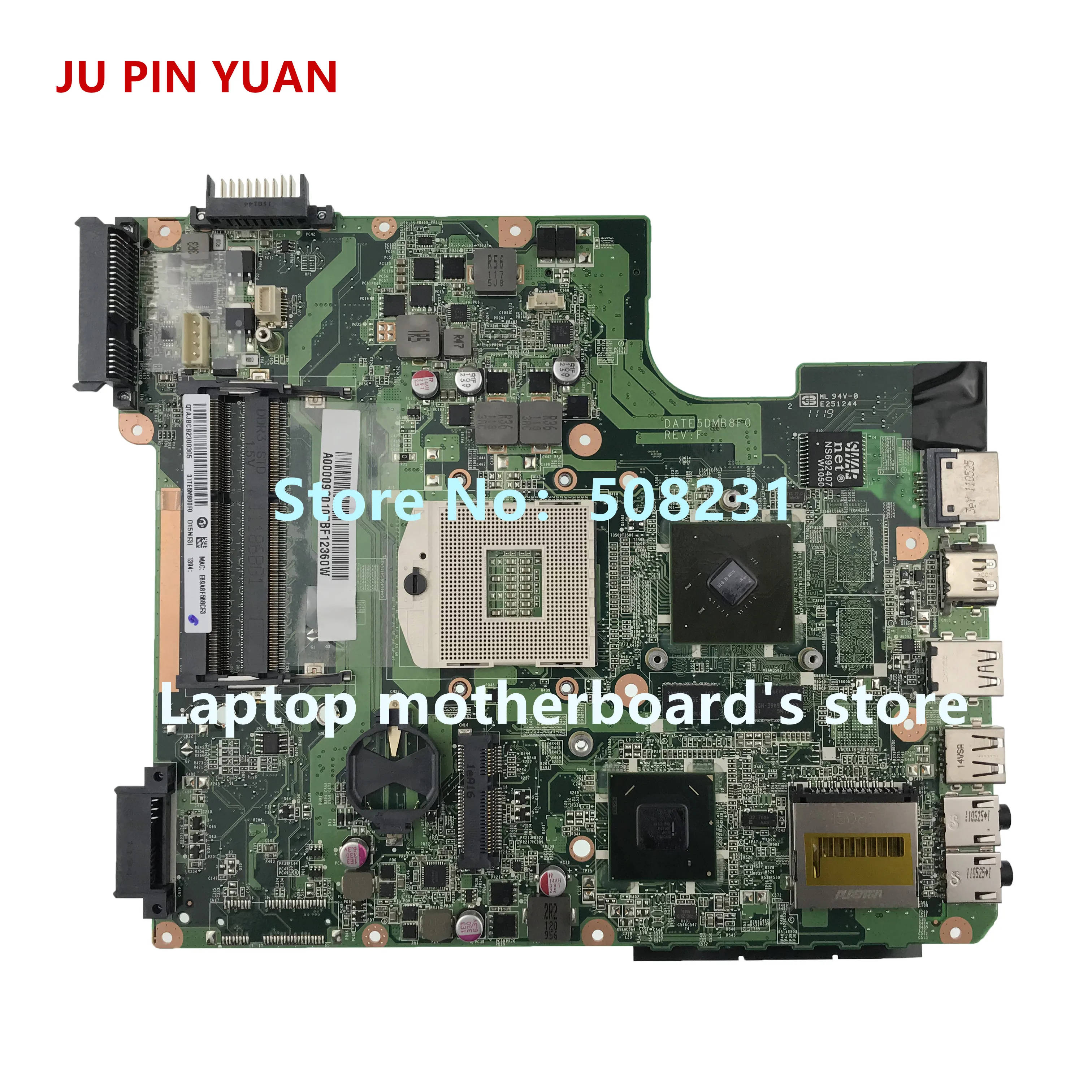 JU PIN юаней A000093220 DA0TE4MB6D0 для toshiba satellite L740 L745 материнская плата для ноутбука 100% полностью протестированы