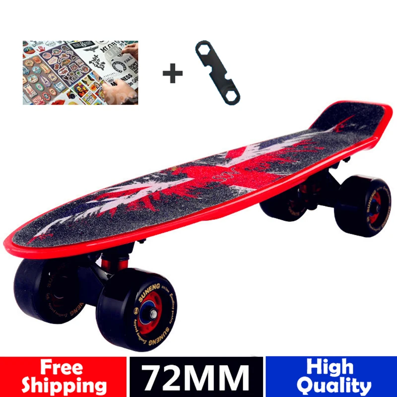 Новинка 2019 скейтборд с круглыми ручками оригинальный полный griptape ретро мини