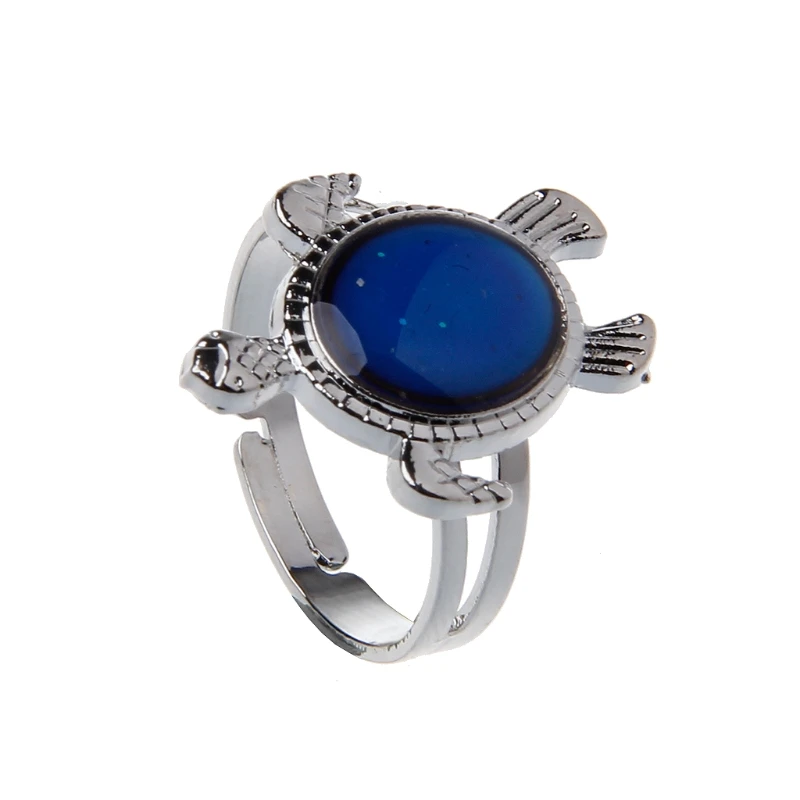

Turtle Mood Ring Color Change Emotion Feeling Rings Temperature Control Women