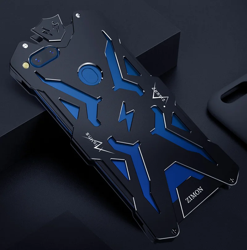 

For Huawei Honor 7X 6X 5X 4X 4A 7C 7i Nova 2 Honor 9 Lite Case Zimon Armor Metal Powerful Shockproof Aluminum Cover Shell