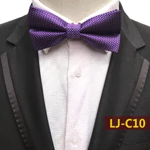 Мужской фиолетовый клетчатый галстук жениха, мужской галстук-бабочка, свадебные галстуки-бабочки