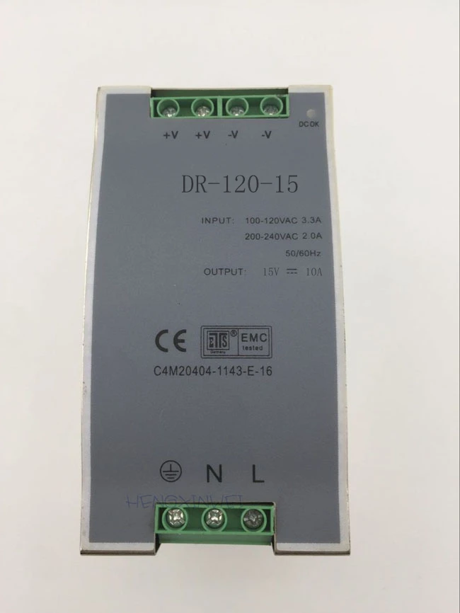 high quality Din rail Single Output Switching power supply DR-120-15 120W 15V 8A ac dc converter | Обустройство дома
