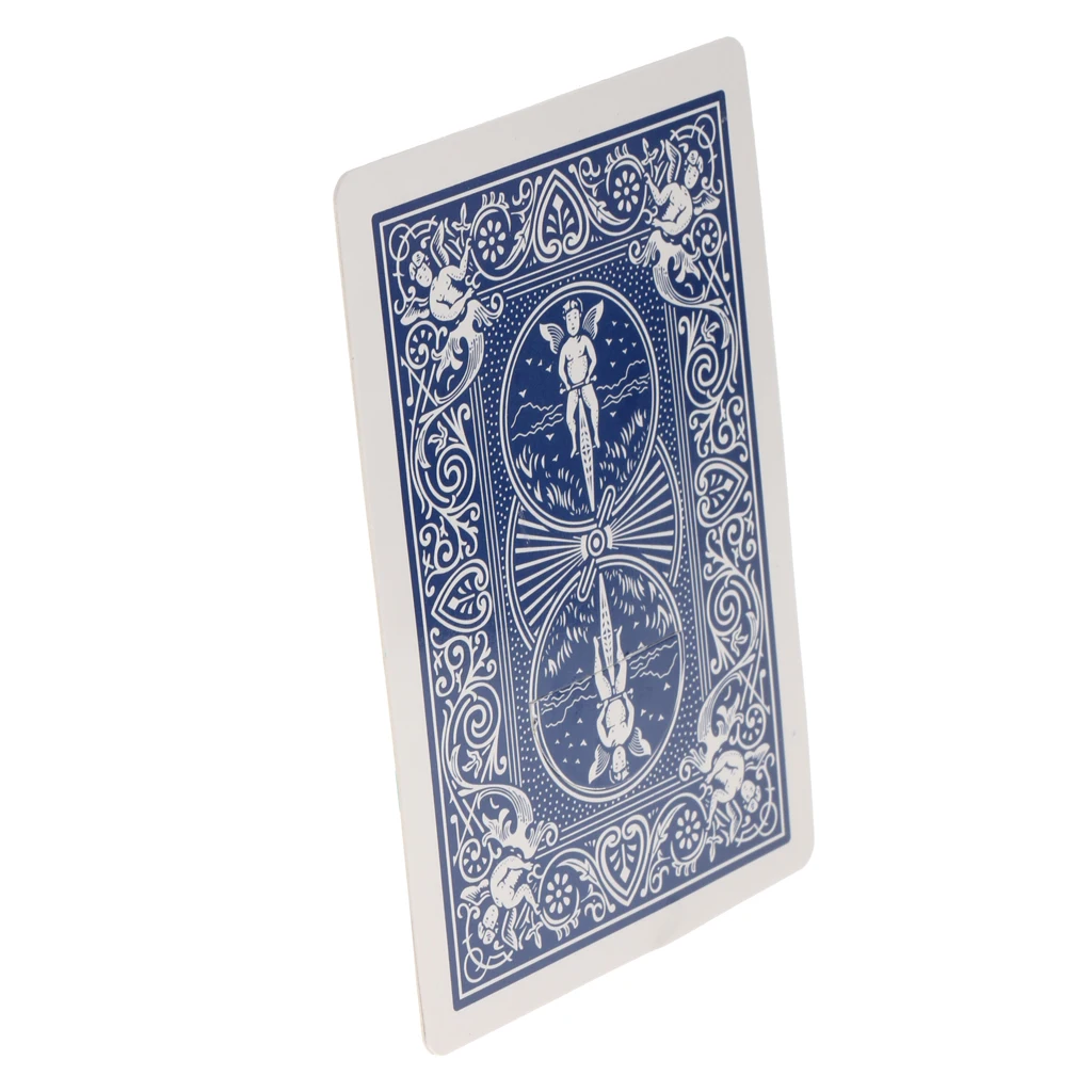 Fantasy Push a Cigar Through a Playing Card Cigar Through Card Magic Tricks Magic Toys Collectibles Gift for Kids 8.5*6cm