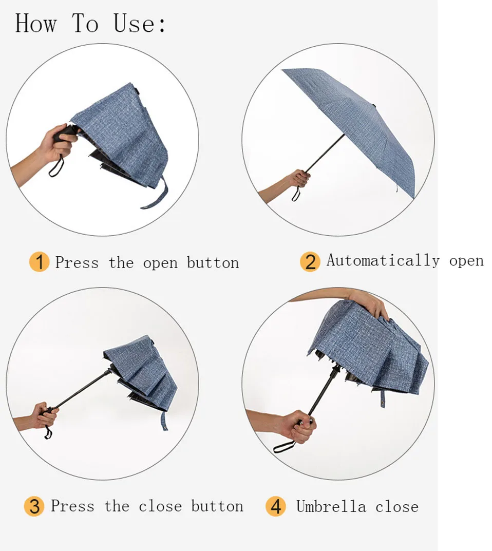 Полностью автоматический негабаритный Зонт усиленный тройной складной мужской женский зонтик Зонт от дождя Женские ветрозащитные Зонты