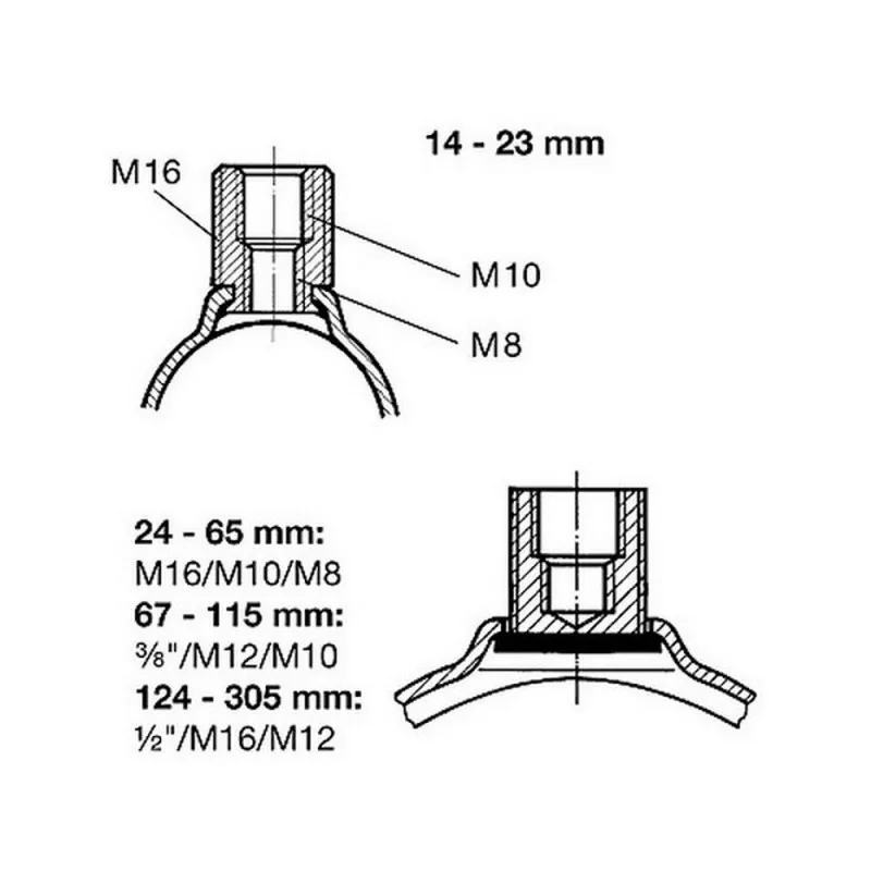 SIKLA 108186 tieback Stabil D 3G с звукоизоляцией из силикона 79 85|Гайки| |