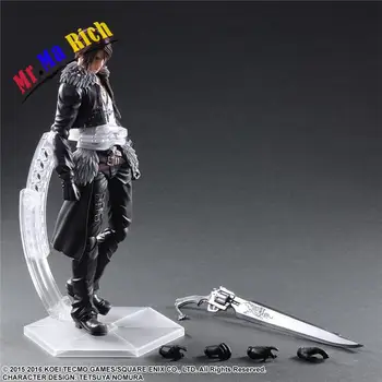 

26cm Anime Squall Leonhart Figure Play Art Kai Final Fantasy Viii Pvc 10.23" Collection Variant Model Doll Best Gift Toy