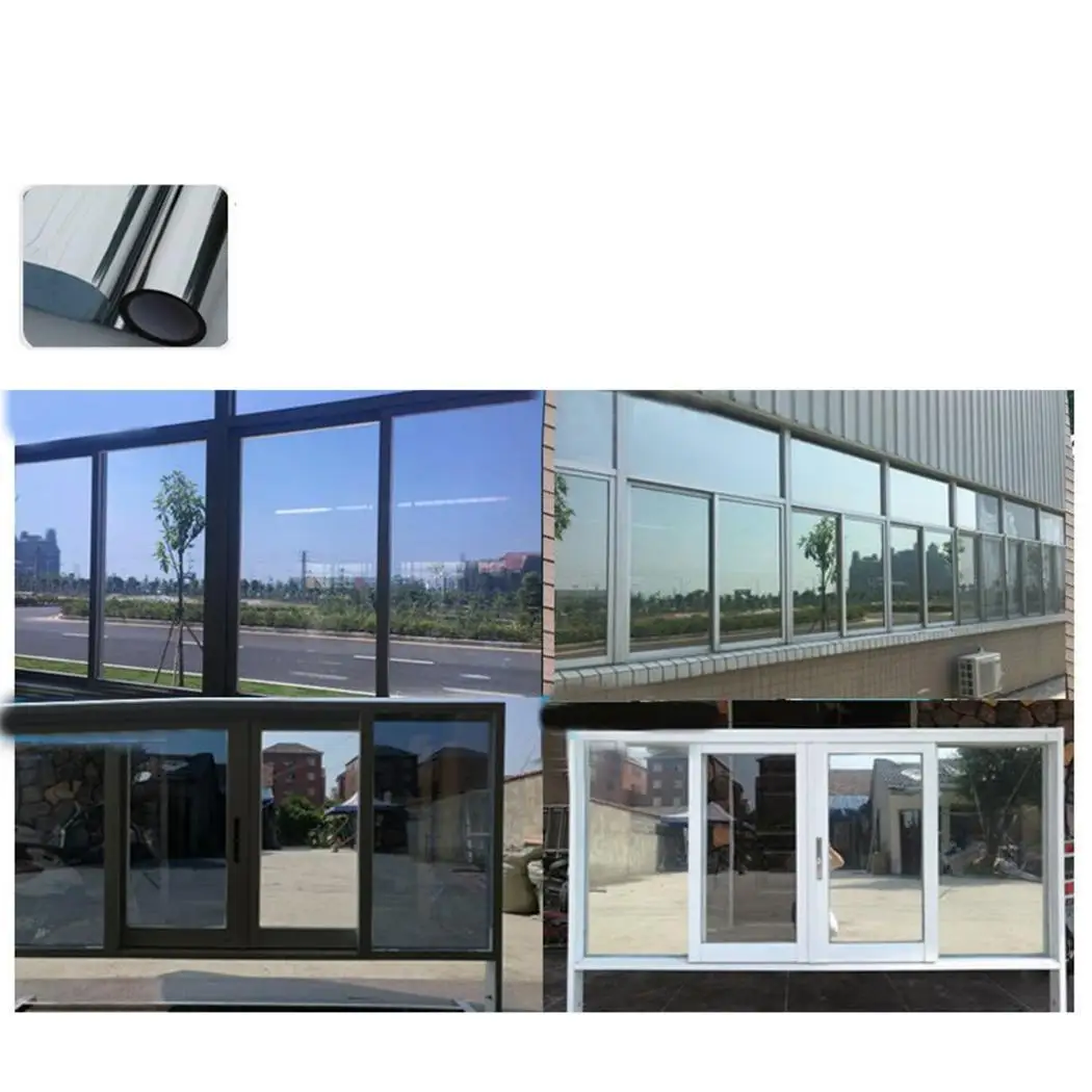 

8 Colors Reflective Window Film Insulation Window Mirror Glass Films Stickers UV Reflective Home mirrorfilm glass stickers