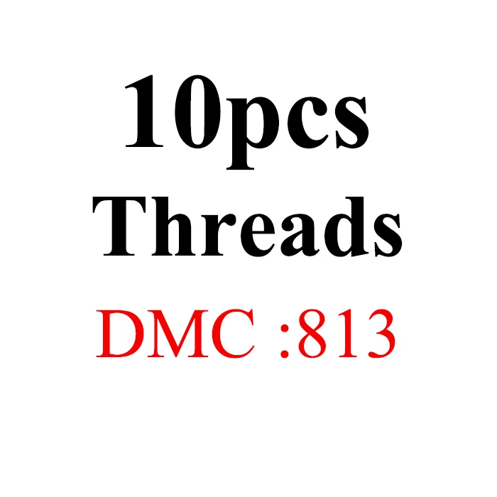 Золотое панно, DMC776-818 многоцветные 10 шт./партия 1,2 м длина нить крестиком Хлопок Шитье, моток пряжи вышивка нить наборы - Цвет: 1.2m10pcs-DMC813