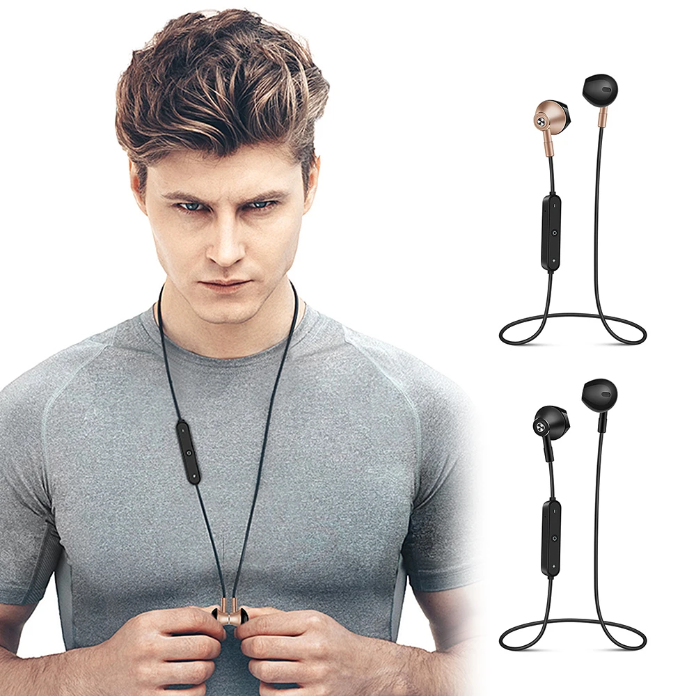 Bass Wireless Headphones With Mic In Ear Bluetooth Earbuds