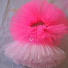 Для девочек, для балета половина юбка-пачка розовый фирма Тюль Для детей Танцы костюмы, Одежда для танцев, Одежда для танцев