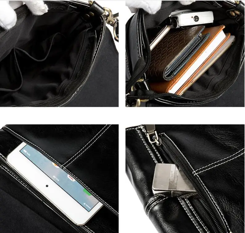 2019 новый бизнес мужская сумка через плечо из искусственной кожи Повседневная Диагональ модный портфель для ноутбука дорожные сумки Tote
