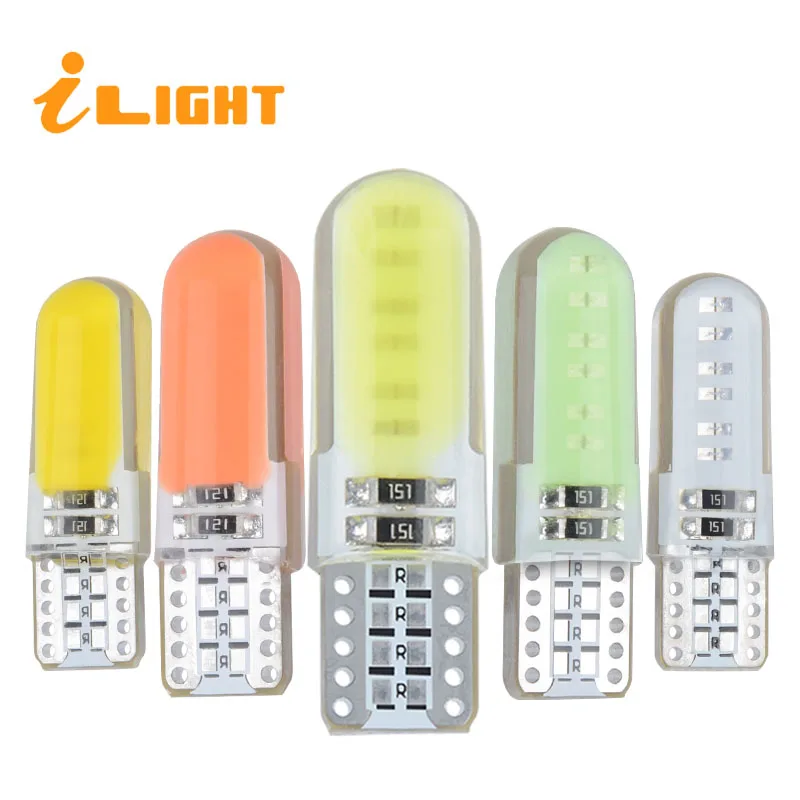 

1PC W5W LED Bulbs Car Interior Lighting T10 12V Reding Light 194 168 LED Lamp For Auto 300LM Motorcycle Turn signal Light iLight